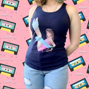 “Just working on my fitness” tank top